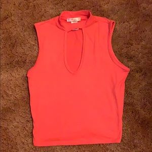Soft cut out tank top